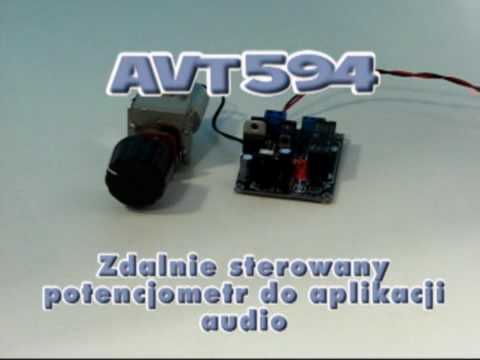 AVT594 ZDALNIE STEROWANY POTENCJOMETR DO APLIKACJI AUDIO