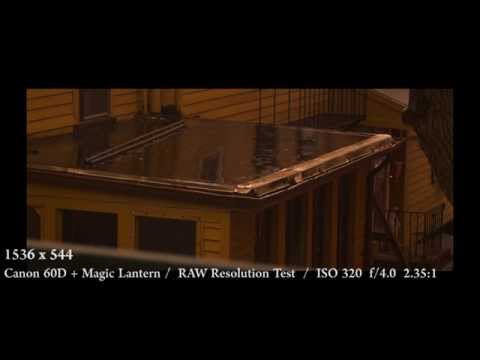 Canon 60D RAW - Magic Lantern Resolution Test