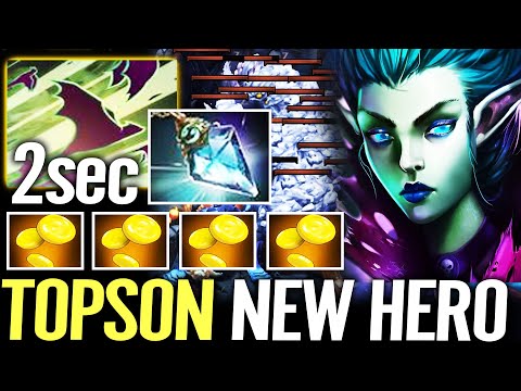 🔥 TOPSON 100% NEW HERO MID — 2sec Spam 350 DMG Death Prophet WTF Imba Dota 2 Pro