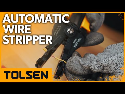 TOLSEN Automatic Wire Stripper Heavy Duty Precision Wire Stripping Tool for 8-18AWG Wire