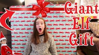 Opening HUGE Christmas Present from Elf on the Shelf Elves!