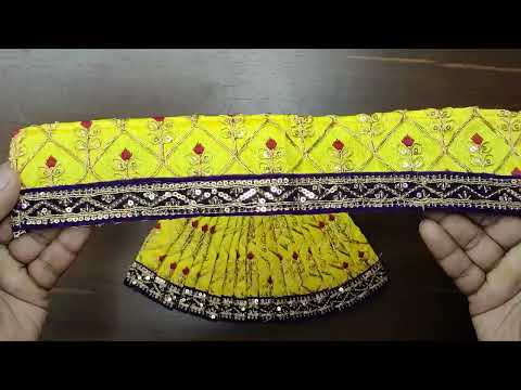 Set of 9 Lehenga Patka Outfit for Devi Maa Idols-5 inches video