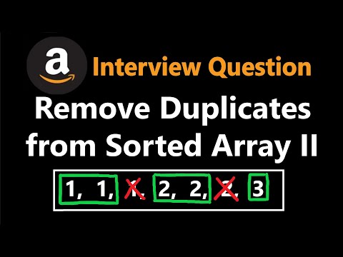 Remove Duplicates From Sorted Array Ii Leetcode 80 Python