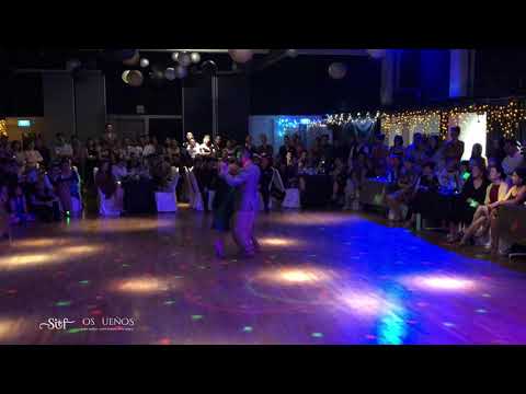  Virginia Pandolfi  and  Jonatan Aguero  are  dancing  to  a  tango  by  Osvaldo Fresedo  at  Singapore International Tango Festival  in  2018