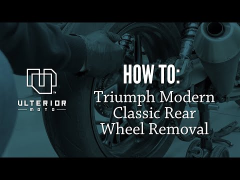 How To: Triumph Modern Classic Rear Wheel Removal
