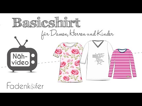 Sew your own shirt: round neck, V-neck, cuffs - sewing instructions for beginners!