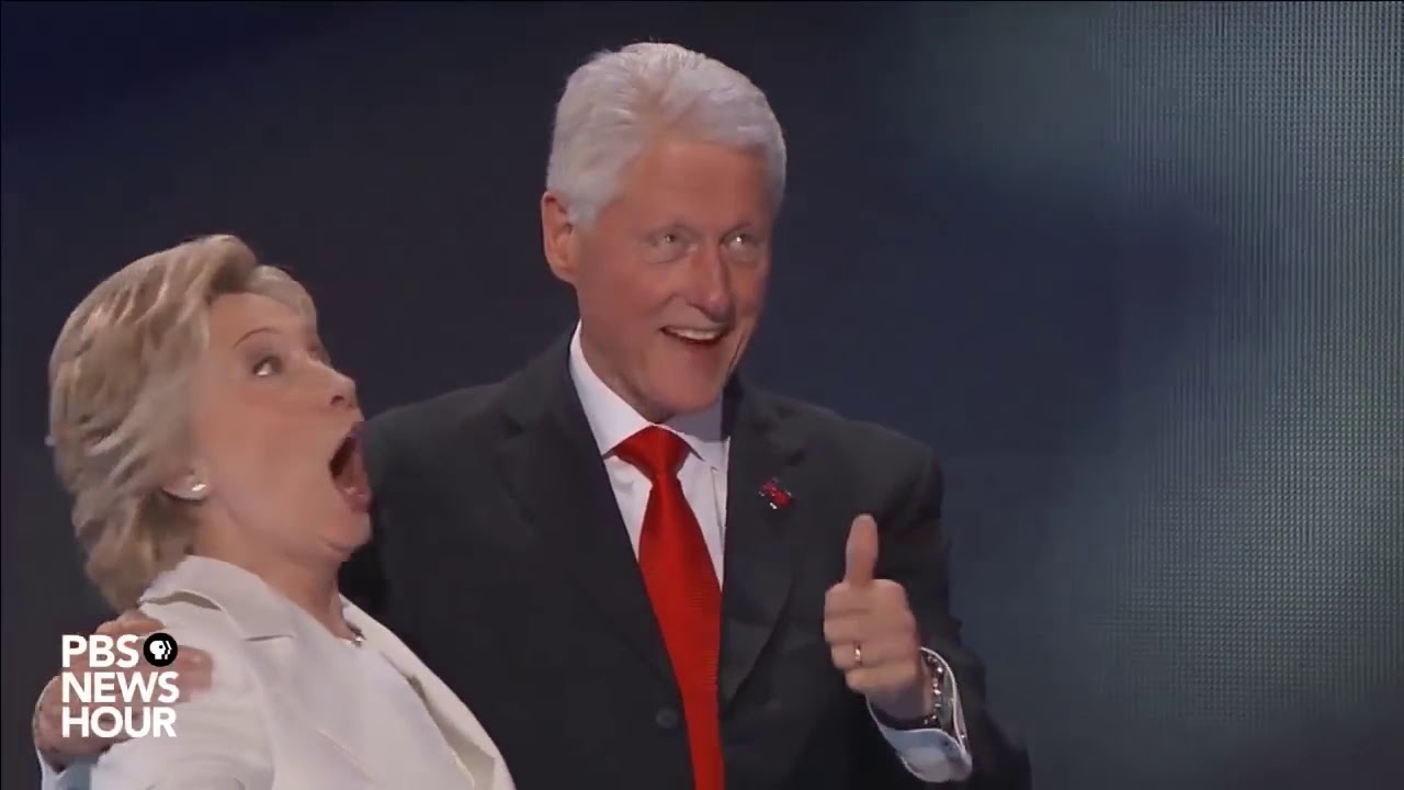 Hillary Clinton Makes the Goofiest Face Ever During DNC Balloon Drop