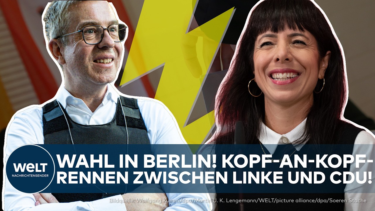 BERLIN: Der Countdown läuft – CDU führt, doch Linke, AfD, Grüne und SPD sitzen ihr im Nacken!