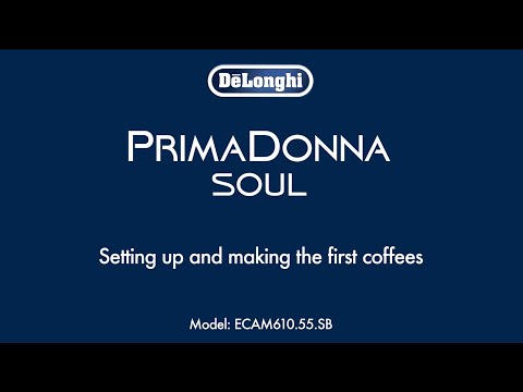 Kavos aparatas DeLonghi ECAM 610.55 SB PrimaDonna video
