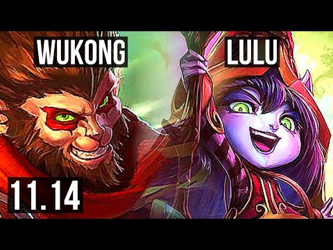WUKONG vs LULU (TOP) | 4.1M mastery, 2400+ games, 6/1/5 | KR Master | v11.14