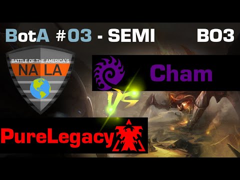 StarCraft 2 - Cham vs PureLegacy (ZvT) BO3 - SEMI - Battle of the Americas #03 [PT-BR]
