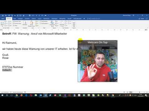 Englisch sprechender Microsoft Mitarbeiter ruft an. 🎬Aufnehmen oder Auflegen