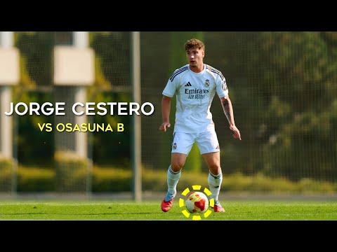 Jorge Cestero vs Osasuna B | Real Madrid Castilla