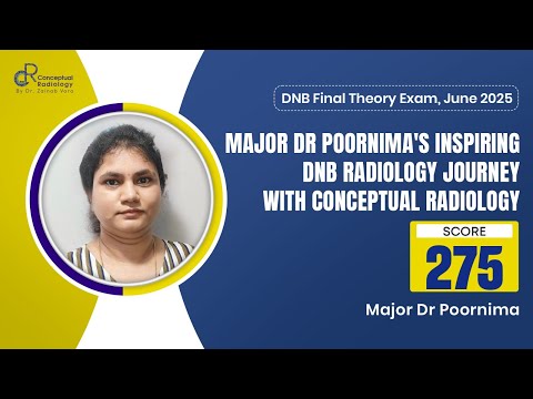 Army Doctor Clears DNB Radiology | Major Dr Poornima’s Journey with Conceptual Radiology