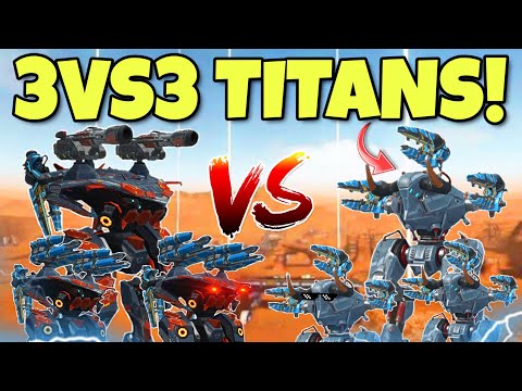 🔥 AO MING VS MINOS 3VS3 TITAN FIGHT! WAR ROBOTS || SKIRMISH CONCEPT! ||