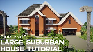 Minecraft - How To Build A Large Suburban House | #2