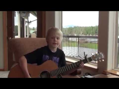 Cody Simpson   'iYiYi' ft  Flo Rida acoustic cover by 9 yr  old Carson Lueders