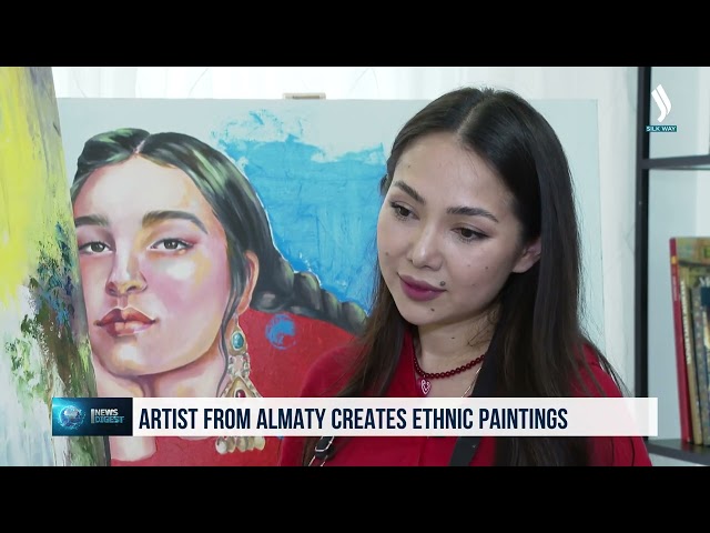 Almatılı sanatçı, etnik öğeler içeren «gerçekçi» resimler yaratıyor