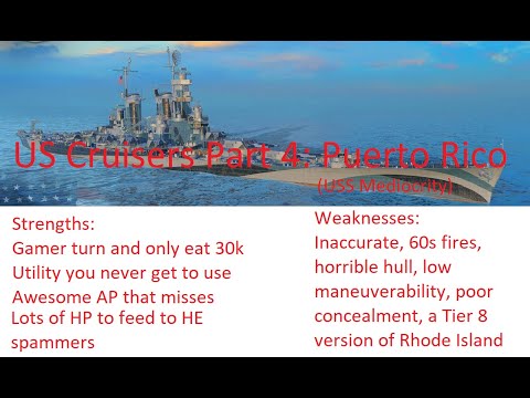A World of Warships Roundup: US Cruisers Part 4: Puerto Rico