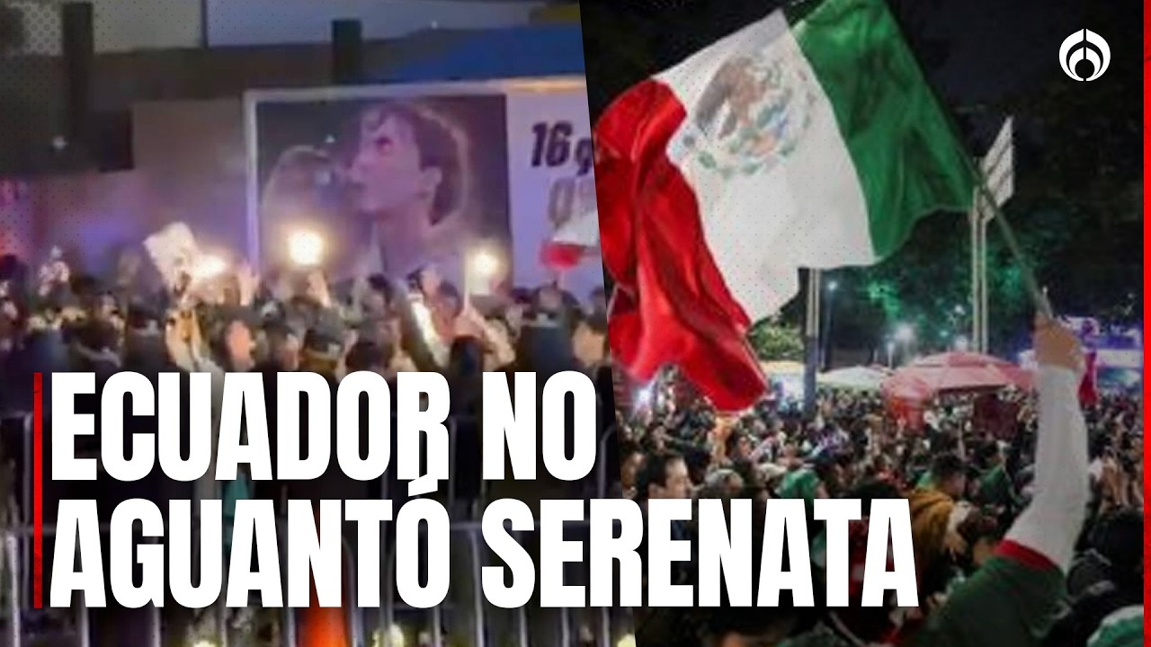 "¡Así no se gana!" Ecuador estalla contra la afición mexicana por "serenata" nocturna