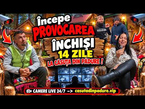 🎥 FILMAȚI NON-STOP! 14 ZILE ÎNCHIȘI LA CĂSUȚA DIN PĂDURE!