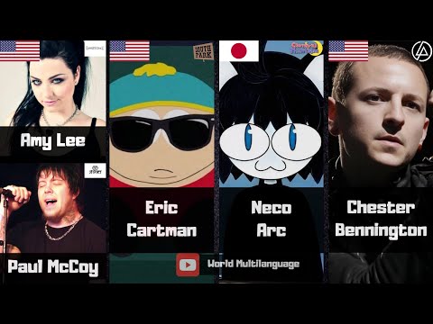 Bring Me To Life Mashup Epic:  Evanescence, Eric Cartman, Neco Arc and Chester Bennington