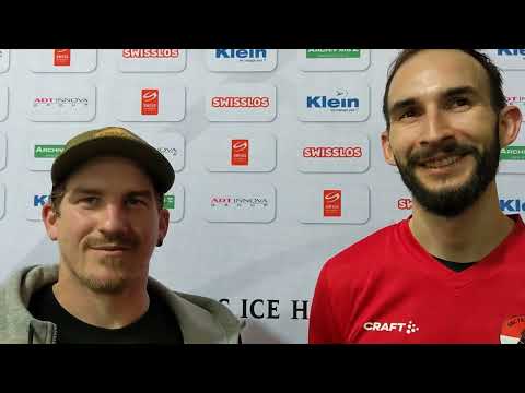 Doppelinterview Oskar Lattner/Eric Geiser Spiel zwischen EHC Frauenfeld und EHC Dübendorf