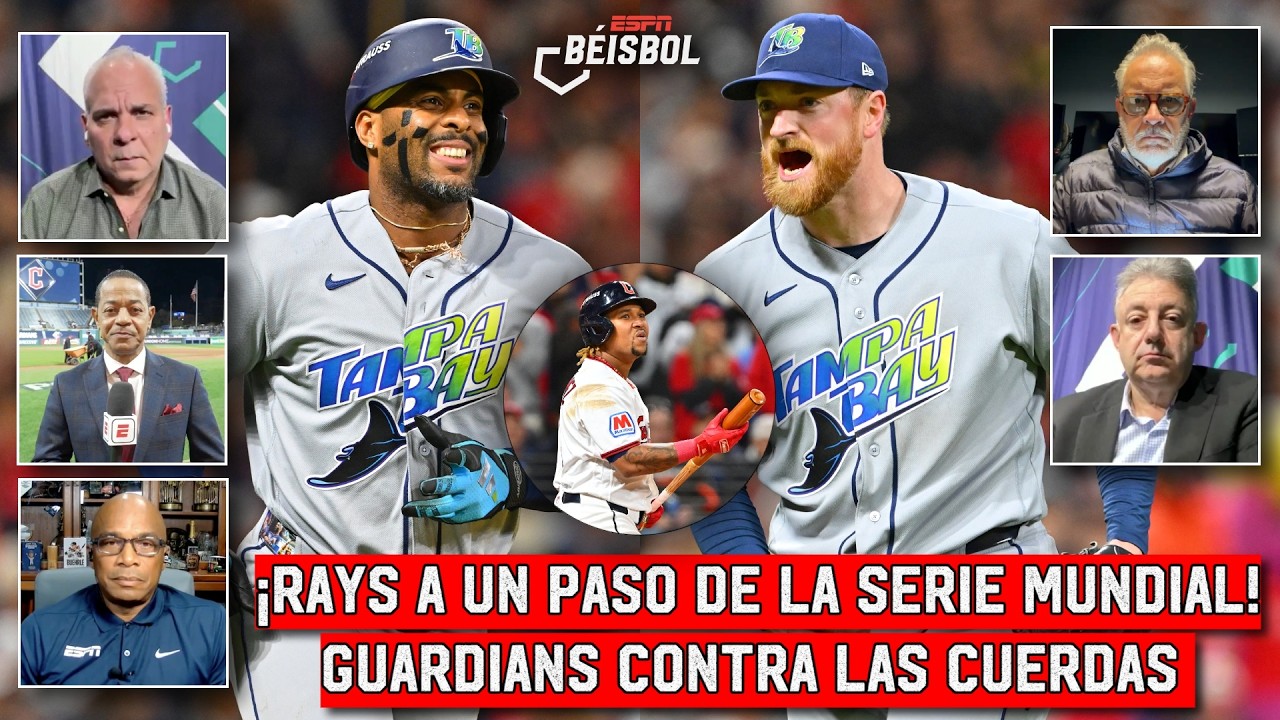 RAYS DOMINARON a GUARDIANS en JUEGO 5 y están a UN PASO de la SERIE MUNDIAL | ESPN Beisbol