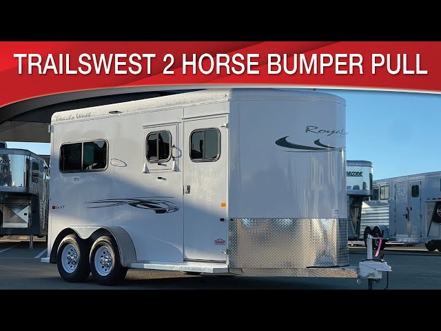 Preview image of Trailer West 2 Horse Bumper Pull Straight Load youtube video