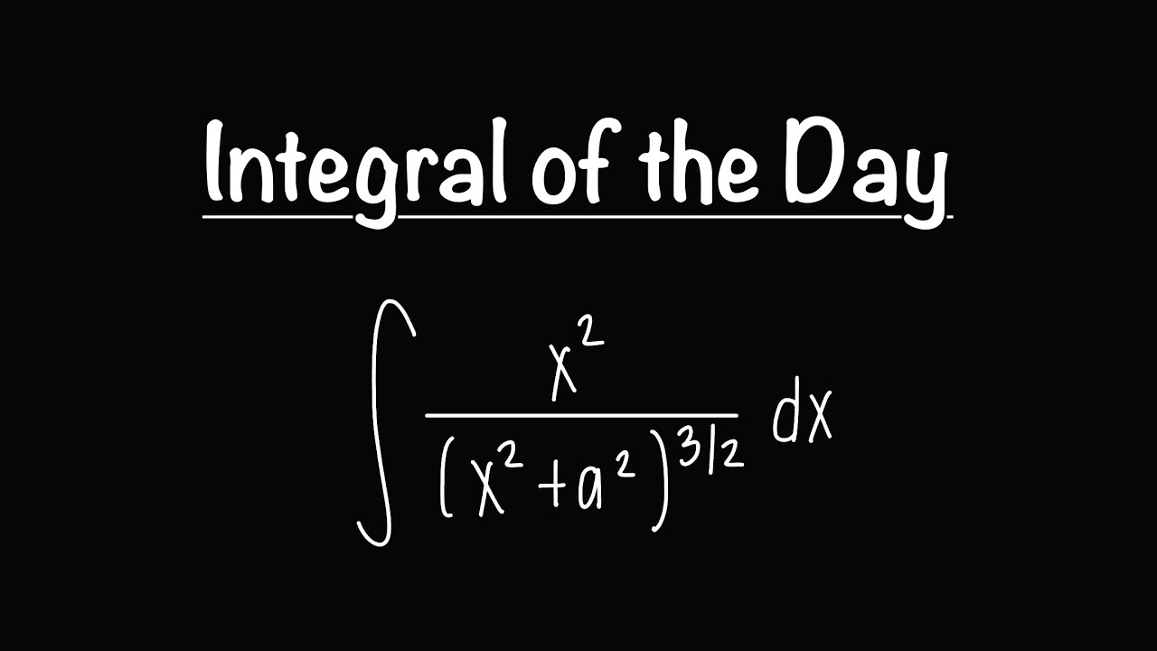 Integral of the Day 7.22.25 | Classic Trig Sub in Action! | Math with Professor V