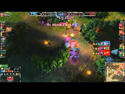 Xpeke Kassadin amazing 1 v 4 escape | Fnatic vs Lemondogs | EU LCS Summer 2013 W7D2