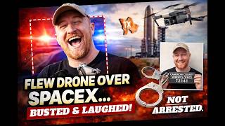 Influencer flies DRONE over SpaceX - Busted & LAUGHS‼️-🚨 !!!