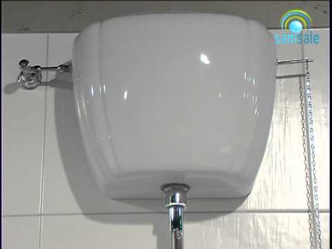 Унитаз с бачком в ретро стиле Globo Paestum с сиденьем хром - фото 7 - id-p97386831