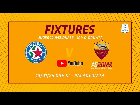 [Live] Italpol-Roma 1927 Futsal | Coppa Divisione Under 19