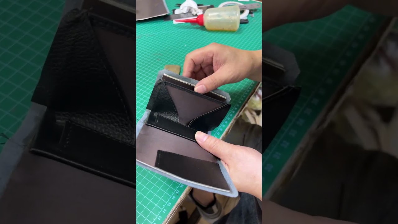 Leather wallet pattern making
