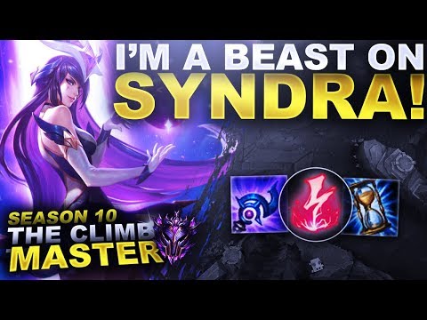 I'M A BEAST ON SYNDRA! - Season 10 Climb to Master | League of Legends