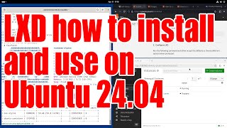 Download the video "LXD how to install and use on Ubuntu 24.04 tutorial for beginners - April 2025 - 8c97e18e"