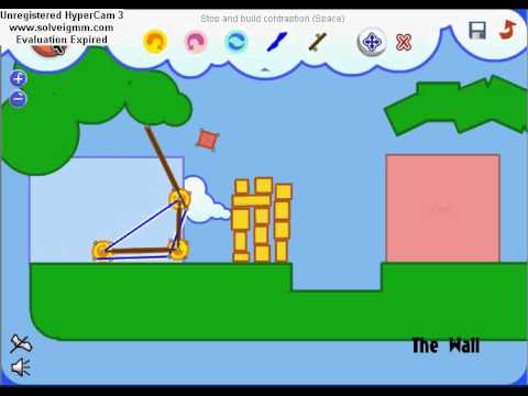 Fantastic Contraption level 5 the wall