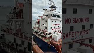 Tanker refuelling Pacific Explorer Cruise Ship