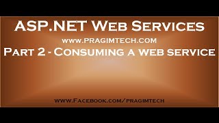 Part 2   Consuming a web service