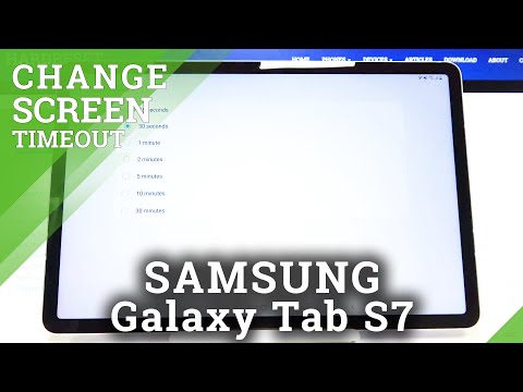 How to Change Screen Timeout on SAMSUNG Galaxy Tab S7 – Display Settings