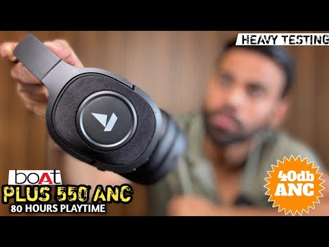 Thumbnail for Boat Rockerz Plus 550 ANC (2025 Launch) | 40dB Hybrid ANC | 80H Playback | Beast Mode 40ms | BT v5.4