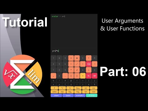 Scalar Tutorial: 06 - User Arguments & User Functions (links to tutorials in description)