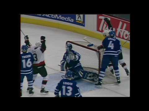 Curtis Joseph wipes out referee in a fit of rage