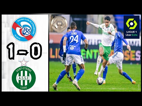 RC Strasbourg Alsace 1 - 0 AS Saint-Étienne | Résumé et Buts | Ligue 1