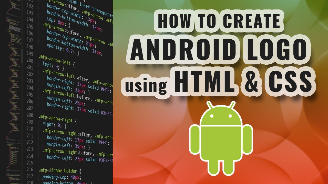 Android Logo Using HTML and CSS - Pure CSS Logo - TianDev