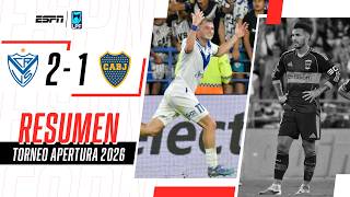 EL XENEIZE CAYÓ ANTE EL FORTÍN DE GUILLERMO CON UN DOBLETE EN 2 MINUTOS | Vélez 2-1 Boca | RESUMEN