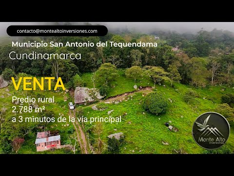 ¿Buscas tranquilidad y valorización? 🌿 Mira este lote en San Antonio del Tequendama 