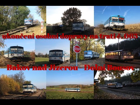 Zastavení pravidelné osobní dopravy v úseku Bakov nad Jizerou - Dolní Bousov 2021