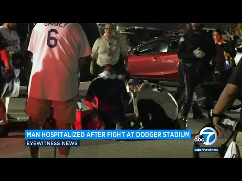 Dodger Stadium fight leaves 47-year-old man critically hurt I ABC7